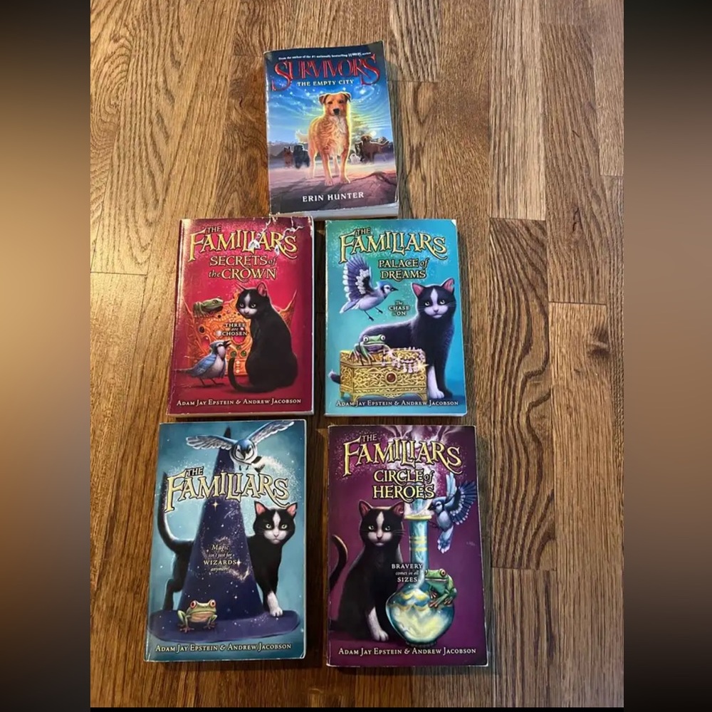 4 The Familiars Books & 1 Survivors Book